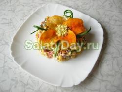 Салат с копченой колбасой Колбасные салаты